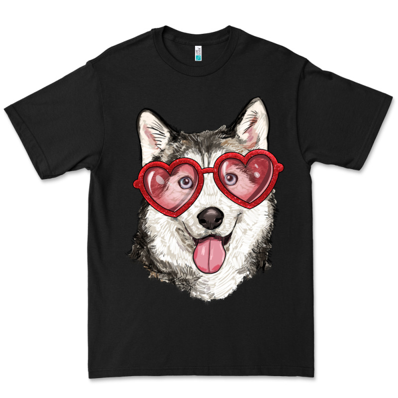 Husky With Love Glasses Premium Tee by RanaPortraitStore | Teevron