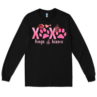 Black xoxo hugs and kisses paws Long Sleeve Tee - NancyCooperArtShop