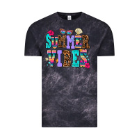 Cloud Black summer vibes Vintage Tee - AdoDesignShop