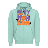 Seafoam in my basketball mom era Zipper Hoodie - MaliasSmallBusiness
