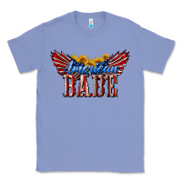 Colony Blue American Babe With Sunflowers Classic Tee - LillyAllenDesigns