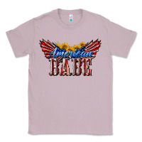 Lilac American Babe With Sunflowers Classic Tee - LillyAllenDesigns