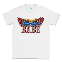White American Babe With Sunflowers Classic Tee - LillyAllenDesigns