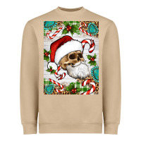 Mushroom Christmas hippie skeleton santa Heavyweight Sweatshirt - Artiststas