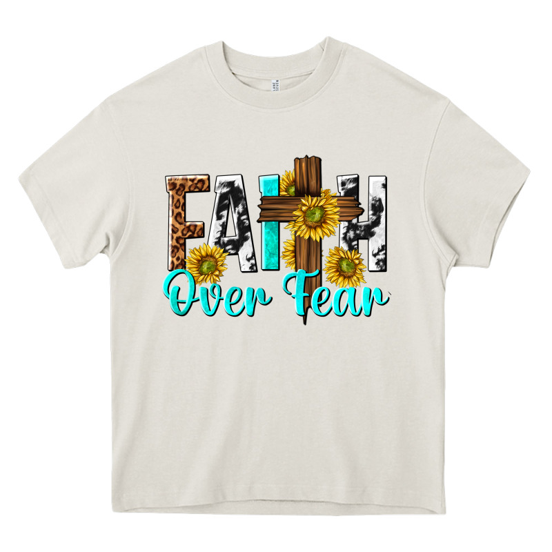 Faith Over Fear Heavy Core Tee by texasbilliewilder | Teevron