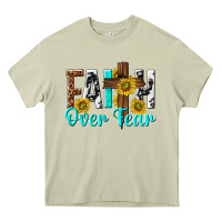 Mossy faith over fear Heavy Core Tee - texasbilliewilder