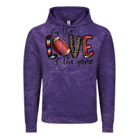 Cloud Purple for the love of the game football Vintage Hoodie - CowhideDigitalArt