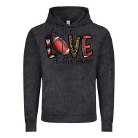 Vintage Black for the love of the game football Vintage Hoodie - CowhideDigitalArt