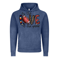 Vintage Denim for the love of the game football Vintage Hoodie - CowhideDigitalArt