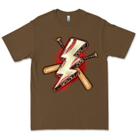 Cacao baseball lightning bolt Premium Tee - Zillion Design Studio