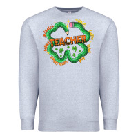 Heather Grey teacher st patricks day Premium Sweatshirt - LillyAllenDesigns