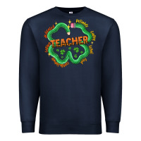 Navy teacher st patricks day Premium Sweatshirt - LillyAllenDesigns