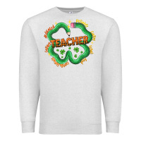 Oatmeal Heather teacher st patricks day Premium Sweatshirt - LillyAllenDesigns