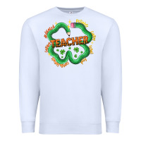 White teacher st patricks day Premium Sweatshirt - LillyAllenDesigns