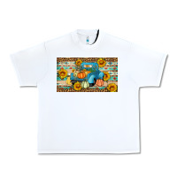 White Fall truck sunflowers Urban Heavy Tee - Artiststas