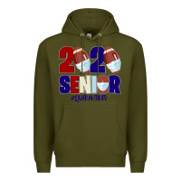 Army Green Quarantined Senior 2020 American Football Premium Hoodie - Bettercallsaul