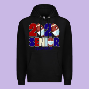 Quarantined Senior 2020 American Football Premium Hoodie Designed By Bettercallsaul