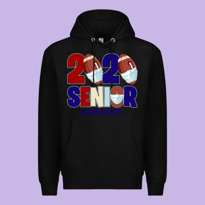 Quarantined Senior 2020 American Football Premium Hoodie Designed By Bettercallsaul