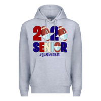 Heather Grey Quarantined Senior 2020 American Football Premium Hoodie - Bettercallsaul