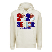 Oatmeal Heather Quarantined Senior 2020 American Football Premium Hoodie - Bettercallsaul