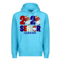 Ocean Blue Quarantined Senior 2020 American Football Premium Hoodie - Bettercallsaul
