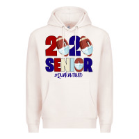 Pale Pink Quarantined Senior 2020 American Football Premium Hoodie - Bettercallsaul