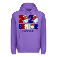 Purple Quarantined Senior 2020 American Football Premium Hoodie - Bettercallsaul