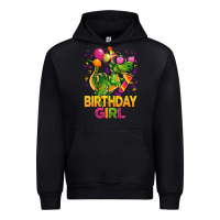 Black 1st birthday girl t rex pink Urban Hoodie - CowGirlArtShop