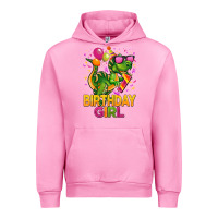 Fuchsia Pink 1st birthday girl t rex pink Urban Hoodie - CowGirlArtShop