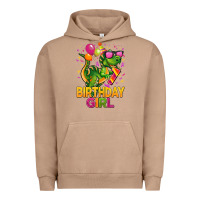 Pigment Burro 1st birthday girl t rex pink Urban Hoodie - CowGirlArtShop
