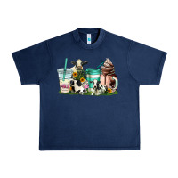 Navy cow coffee cups Urban Heavy Tee - AdoDesignShop