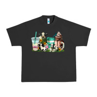 Pigment Black cow coffee cups Urban Heavy Tee - AdoDesignShop