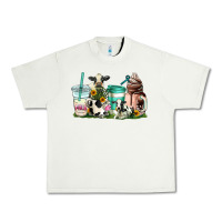 Pistachio cow coffee cups Urban Heavy Tee - AdoDesignShop