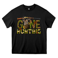 Black gone hunting western Heavy Core Tee - texasbilliewilder