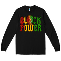 Black Juneteenth Lion King Black Power Long Sleeve Tee - LillyAllenDesigns