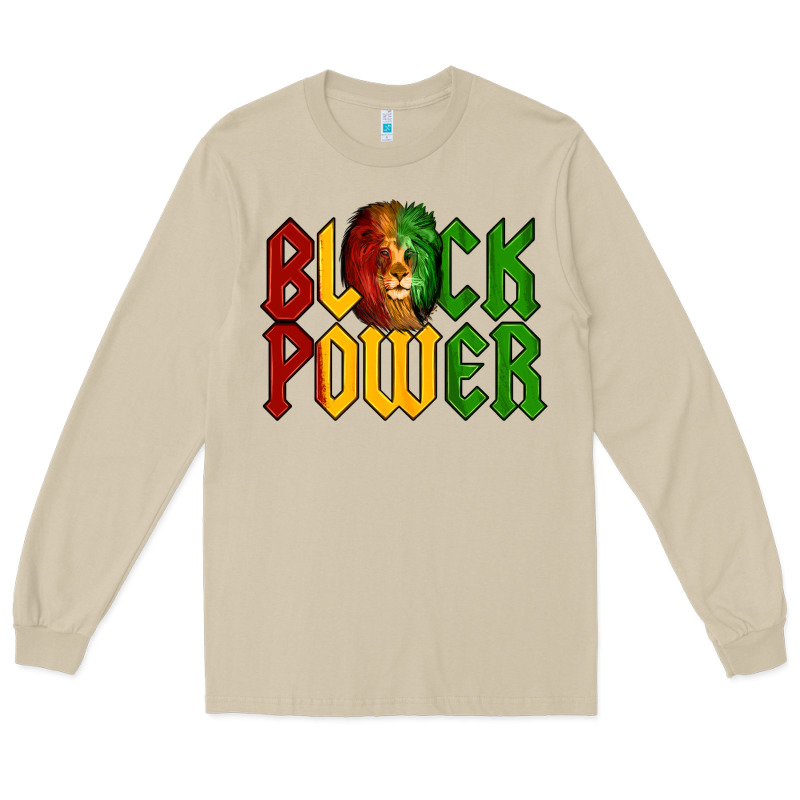 Juneteenth Lion King Black Power Long Sleeve Tee by LillyAllenDesigns | Teevron