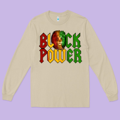 Juneteenth Lion King Black Power Long Sleeve Tee Designed By Lillyallendesigns