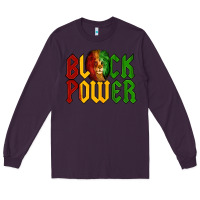 Plum Juneteenth Lion King Black Power Long Sleeve Tee - LillyAllenDesigns