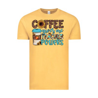 Vintage Mustard coffee gives me teacher powers Vintage Tee - JahusDesignShop