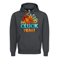 Smoke cluck yeah Zipper Hoodie - MaliasSmallBusiness