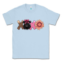 Dusty Blue xoxo belted galloway Classic Tee - AdoDesignShop