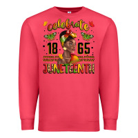Celebrate 1865 Juneteenth With Black Woman Premium Sweatshirt | Teevron