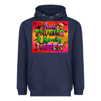 Navy thick thighs and spooky vibes tumbler Heavyweight Hoodie - BundleAndBundleShop