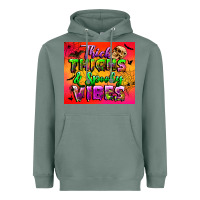 Thick Thighs And Spooky Vibes Tumbler Heavyweight Hoodie | Teevron
