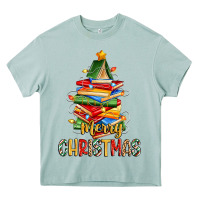 Arona book christmas tree merry christmas Heavy Core Tee - Zillion Design Studio