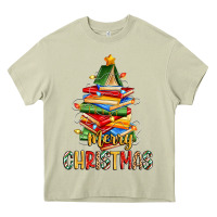 Mossy book christmas tree merry christmas Heavy Core Tee - Zillion Design Studio