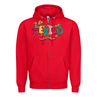 Red mexico Zipper Hoodie - MaliasSmallBusiness