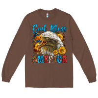 Chestnut God Bless America Long Sleeve Tee - LillyAllenDesigns