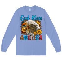 Colony Blue God Bless America Long Sleeve Tee - LillyAllenDesigns