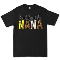 Black ballpark nana with leopard Premium Tee - texasbilliewilder